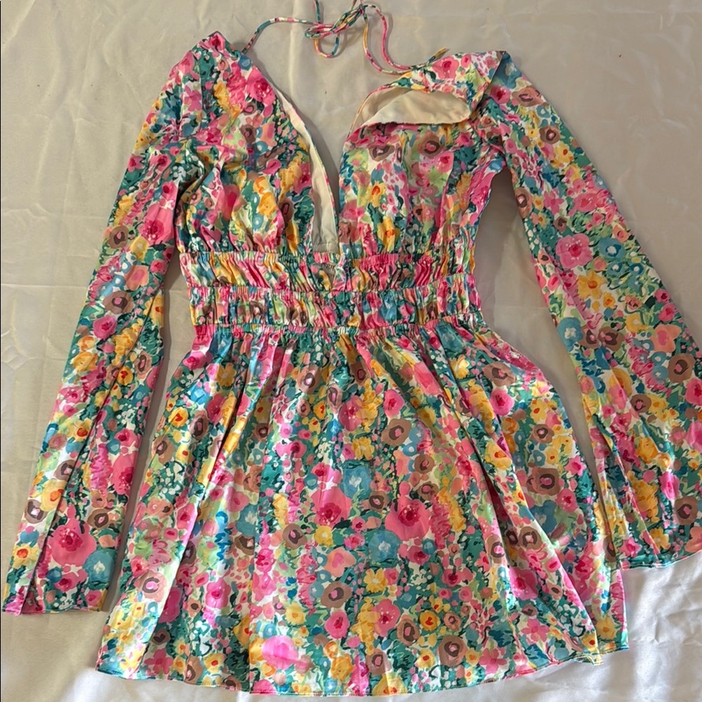 Beginning Boutique Floral Mini Dress